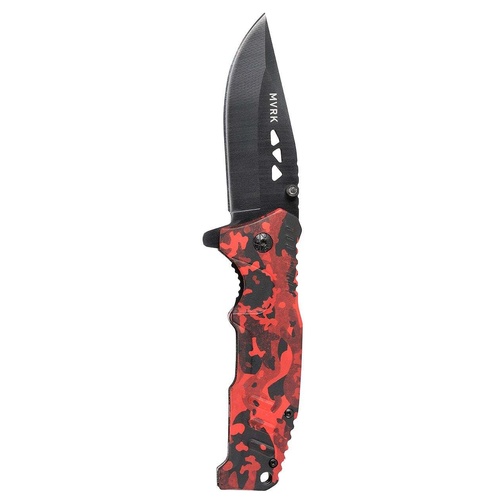 MVRK Red Camo EDC Folding Knife Bordo P/N:1010-CAMOR