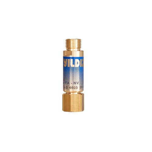Flashback Arrestor Oxygen (For Torch) UNF 5/8" x 18 Yildiz 1128N-AU