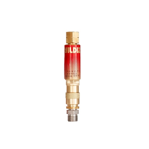 Fuel Gas Regulator Flashback Arrestor Quick Connector Yildiz 1130-Q-AU