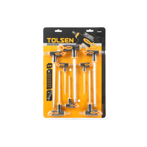 Hex Key T-Handle Screwdrivers Set 8Pcs Tolsen 20062