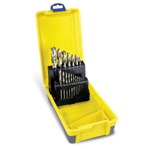 HSS Jobber Set In ABS Plastic Case 19 Piece Bright 2007-M5
