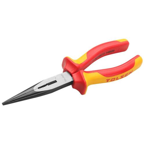 Insulated Long Nose Pliers Industrial 200mm Tolsen 38138 main image