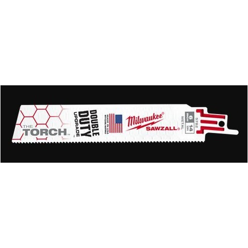 150mm 14 TPI The Torch  SAWZALL  Blades (5 Pk) Milwaukee 48005782