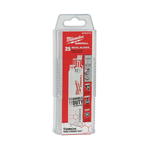 Sawzall The Torch Metal Demolition 230MM 9" 18TPI Blade Milwaukee 48008788 Pack of 25