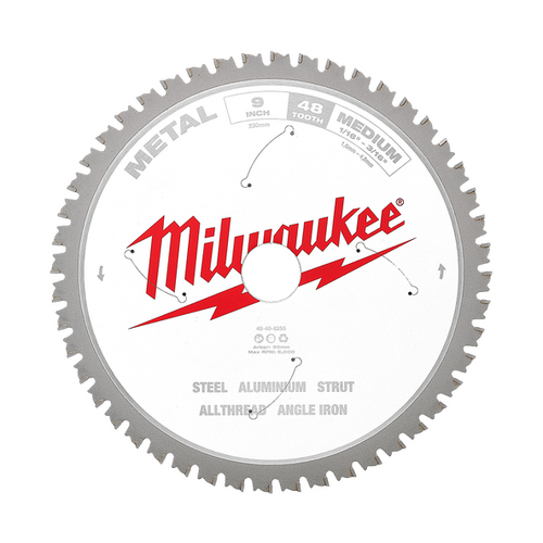 Medium Metal Circular Saw Blade 230mm (9") 48 Teeth Milwaukee 48408255