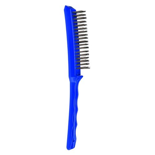 Long Plastic Handle Brush 0.33mm 4x18 Rows Steel Wire 5175-SW-4R