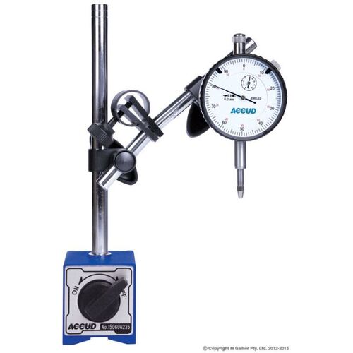 1" Dial Indicator & Magnetic Stand with Fine Adjustment Accud AC-280-001-02 main image