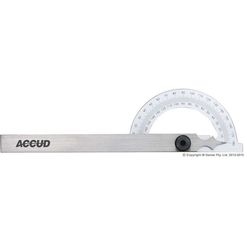 180° Protractor & 150mm Combination Square Accud AC-812-005-01 