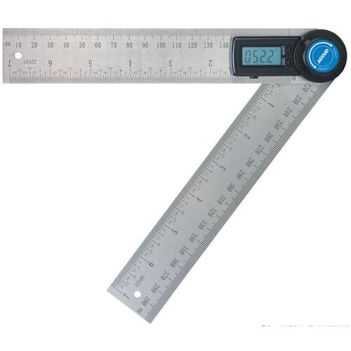 360° Protractor & 200mm Combination Ruler Accud AC-821-008-01