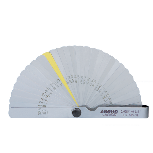 0.0015" - 0.035" Feeler Gauge Accud AC-917-035-31
