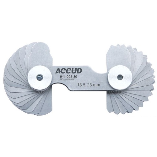 15.5-25mm Radius Gauge Accud AC-941-025-30