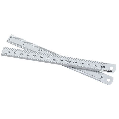 150mm /6"Stainless Ruler Accud AC-990-006-11 main image
