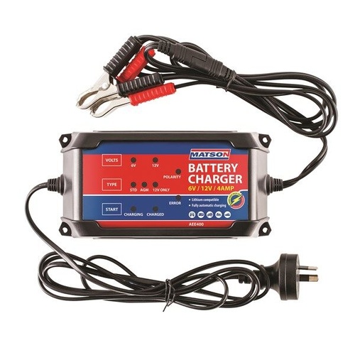 6/12V Battery Charger 4 AMP Tridon AEE400