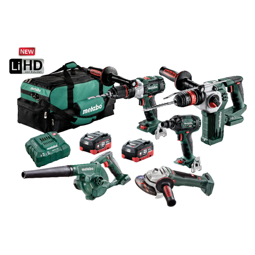 Impact Drill/ Wrench/ Hammer/ Grinder and Blower 5 Piece Kit AU68503055 main image