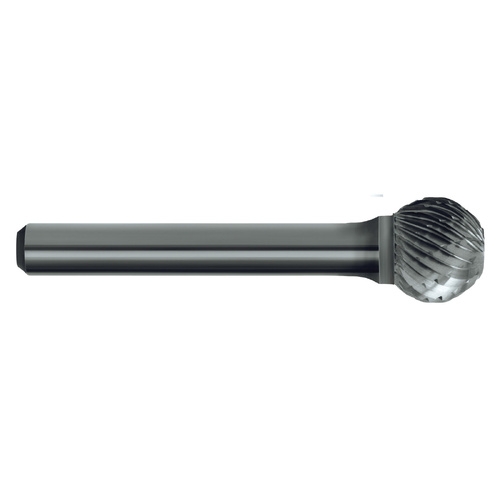 Burr B202 SD110 Carb Ball Double-Cut 1/4 - Shank 1/8in Sutton Tools B202SD110