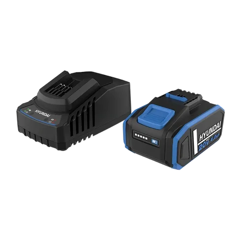 20V 4.0Ah Li-ion Battery & Fast Charger Kit - Smart Protection System Hyundai BI20-4/C20-2