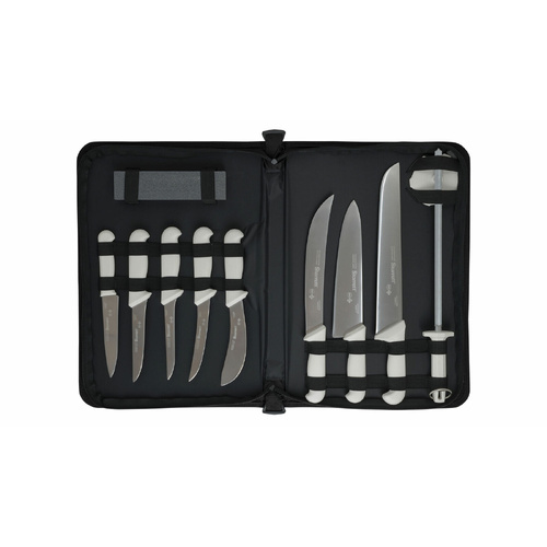 Butcher Knife Set 11 Pc White Starrett BKK-11W