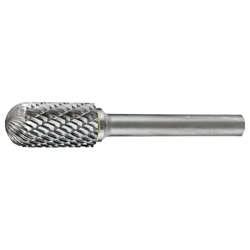 Carbide Burr Cylindrical Radius End 5/16" X 3/4" Head 1/4" Shank DC Holemaker CB-SC2