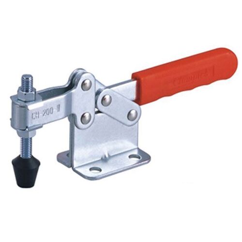 Toggle Clamp Horizontal Flanged Base Straight Handle 400kg Cap 60mm Reach ITM CH-200-W