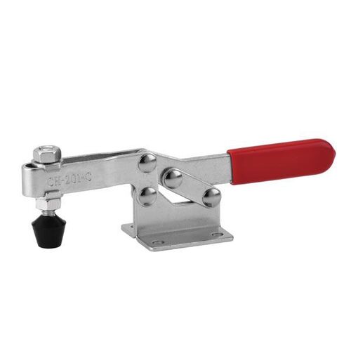 Toggle Clamp Horizontal Flanged Base Straight Handle 100kg Cap 50mm Reach ITM CH-201-C main image