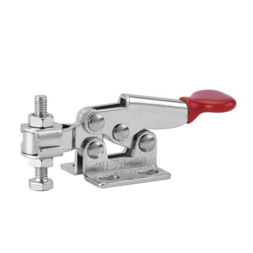 Toggle Clamp Horizontal Flanged Base Flat Handle 20kg Cap 17.6mm Reach ITM CH-20400