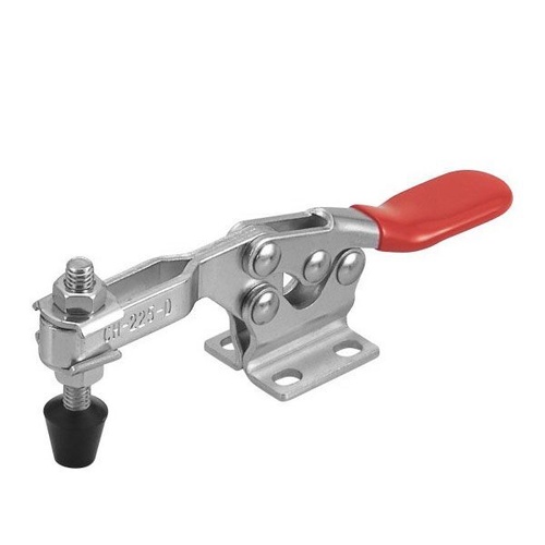 Toggle Clamp Horizontal Flanged Base Flat Handle 227kg Cap 70mm Reach ITM CH-225-D