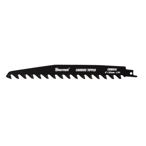 Cement Carbide Recip Blade 225mm 16 Tooth Starrett CRM916-1