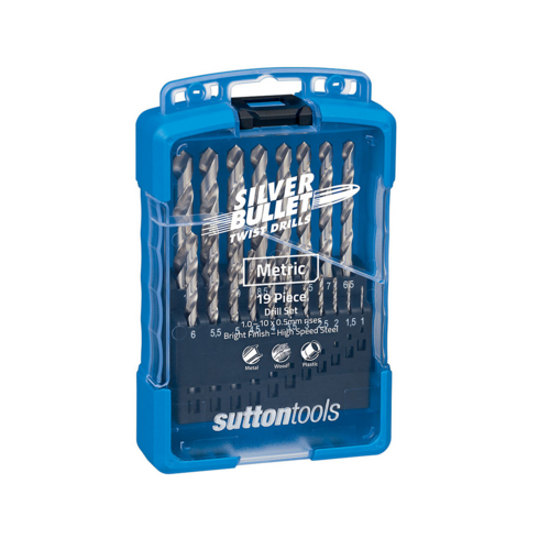 DRILL D101 SM2 SET 19Pce JOBBER HSS 1.0 - 10.0 x 0.5mm