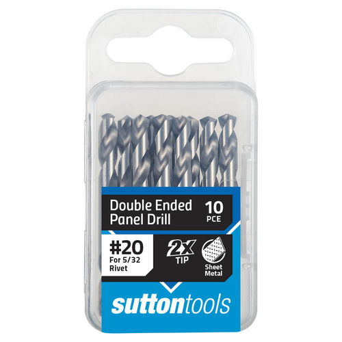 Drill D134 Panel TuPoint HSS #20 (4.09mm) 10PK Sutton Tools D1340409