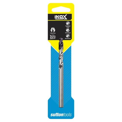 D1850600 DRILL D185 6.0 mm JOBBER INOX TiAIN Tip DIN338 HSS Carded