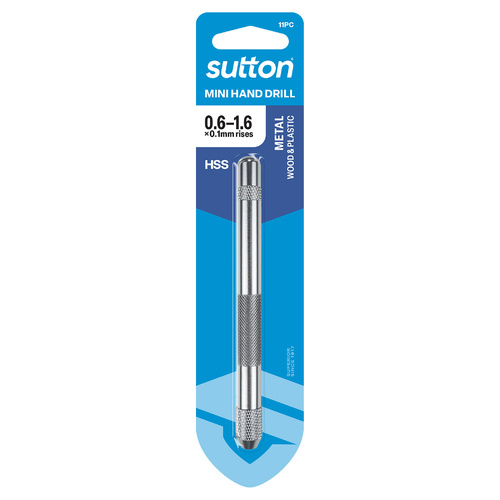 Drill D201 Jobber HSS Bright Tip Tool Set 0.6-1.6mm Sutton D2010012