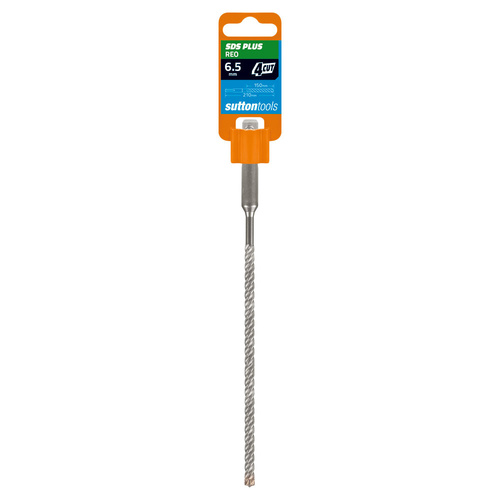Drill D633 Masonry SDS Plus 4 Cut 6.5mm x 210mm Sutton Tools D6330650