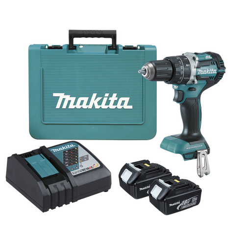 Hammer Driver Drill 18V 60 Nm Torque Brushless Makita DHP484SFE