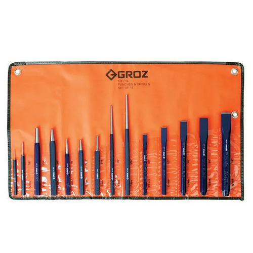 Groz Punch and Cold Chisel Set 14 Piece GZ-33001 main image