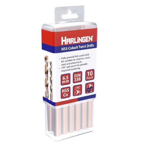 11.5mm HSS Straight Shank Twist Drill Pack of 5 Harlingen H-11-008-LC150-P