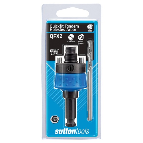 HOLESAW H103 QFX2 ARBOR Quick Fit 5/8UNF Double up Sutton H103QFX2