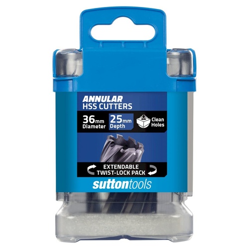 H180 Annular Cutter M2AI HSS-TiAIN 25mm Depth 36mm Sutton Tools H1800360