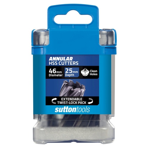 H180 Annular Cutter M2AI HSS-TiAIN 25mm Depth 46mm Sutton Tools H1800460