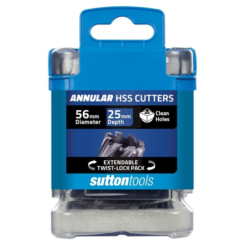 H180 Annular Cutter M2AI HSS-TiAIN 25mm Sutton Tools 56mm Sutton Tools H1800560