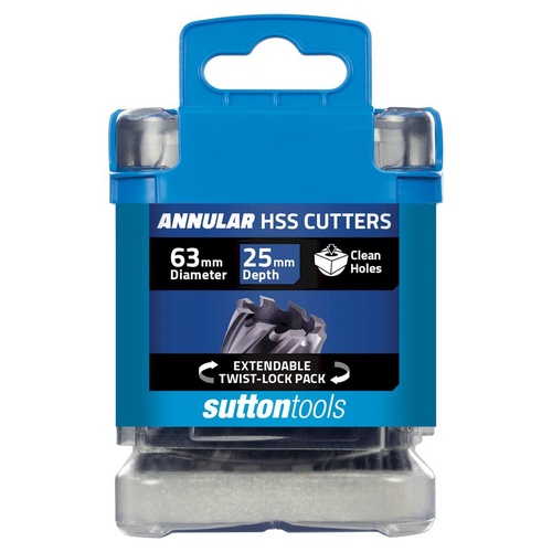 H180 Annular Cutter M2AI HSS-TiAIN 25mm Depth 63mm Sutton Tools H1800630
