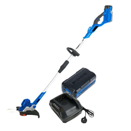 40V Battery Brushcutter Starter Pack - Includes Brushcutter, 4.0Ah Battery & Fast Charger Kit Hyundai HY40BC10-STARTER