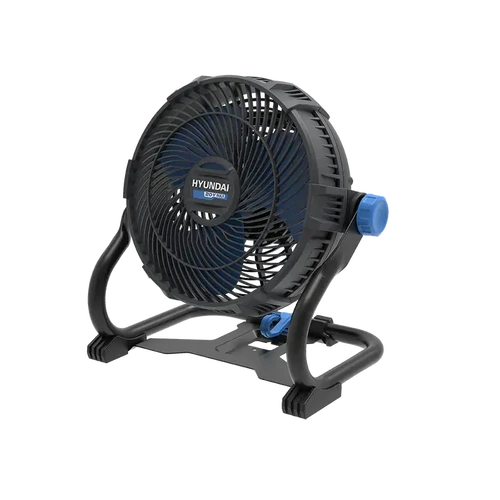 20V Cordless Camping & Job Site Fan - 360° Adjustable Head, Dual Speed, Wall-Mountable - Skin Only Hyundai JF20S