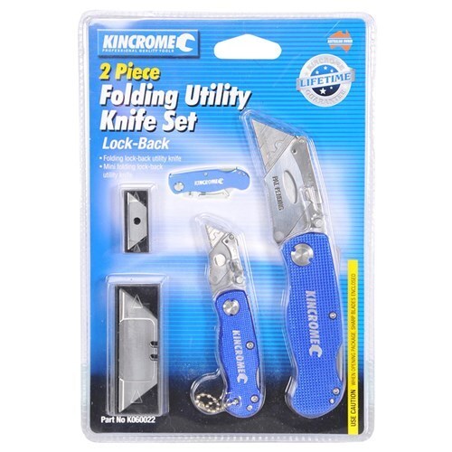 Folding Utility Knife Set Lock Back Kincrome K060022 main image