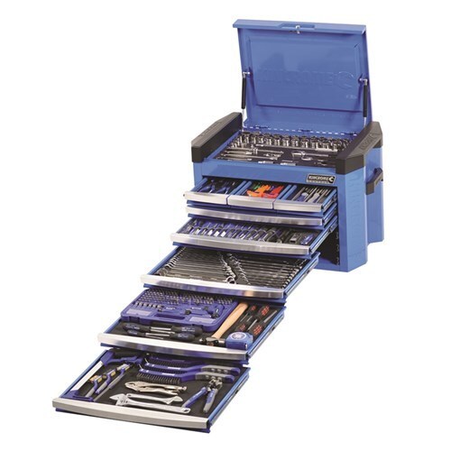 Kincrome Tool Chest Contour 328 Piece 8 Drawer 1/4, 3/8 & 1/2 Drive Electric Blue K1502 main image