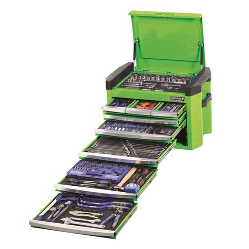 Kincrome Tool Chest Contour 328 Piece 8 Drawer 1/4, 3/8 & 1/2 Drive Monster Green K1502G main image
