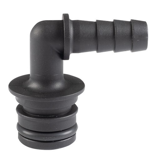Connector - 3/4" Quick Connect X 1/2" Hose Barb Elbow Kincrome K16144 main image