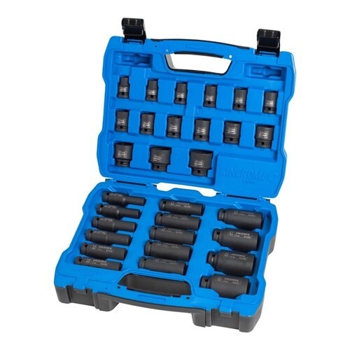 Standard & Deep Impact Socket Set 30 Piece 1/2" Drive - Metric Kincrome K2097