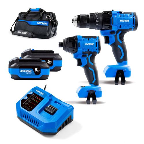 18V 2 Piece Hammer Drill & Impact Driver Combo Kincrome K23246