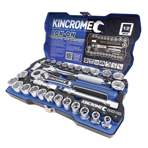 Socket Set 29 Piece 1/2'' Drive LOK-ON™ Metric/Imperial Kincrome K27024