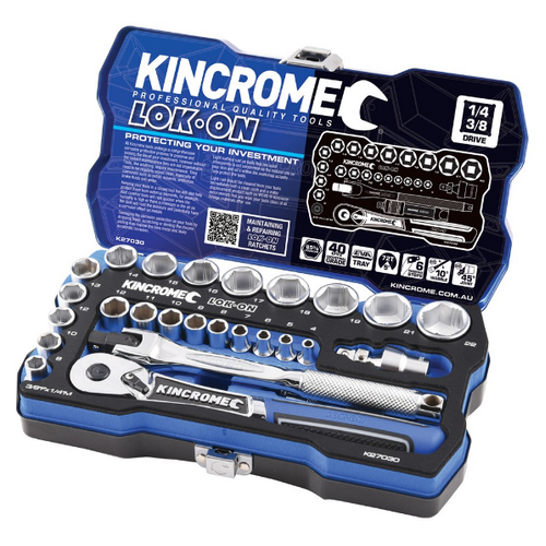 Socket Set 1/4 and 3/8 Drive 26 Piece Metric Kincrome K27030